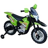 HOMCOM Elektro-Motorrad Kindermotorrad Elektrofahrzeug 3 bis 6 Jahre 3–6 km/h MP3 Musik LED-Licht...